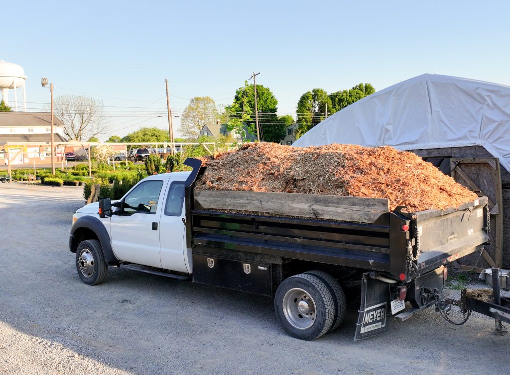 Mulch delivery by Pack's Nursery